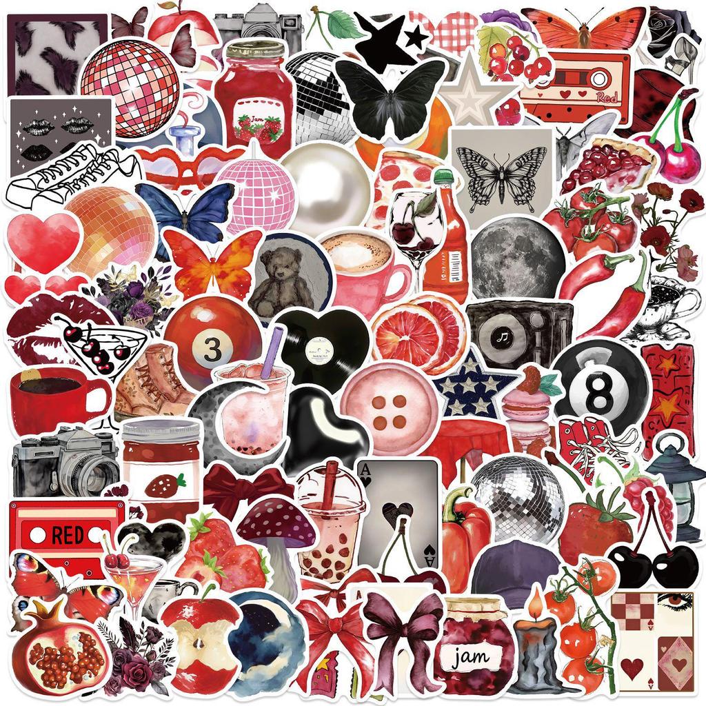Y2K Downtown Girls Stickers - 100 Waterproof DIY Designs for Guitar, Notebook, Luggage Decoration