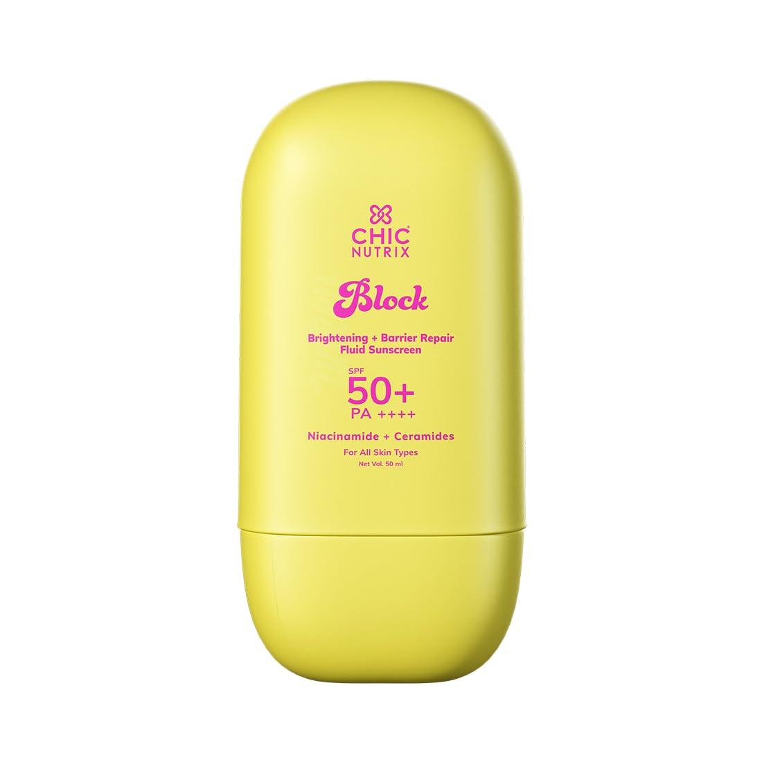 Солнцезащитный флюид Chicnutrix Block Sunscreen SPF 50+ PA++++, 50 мл