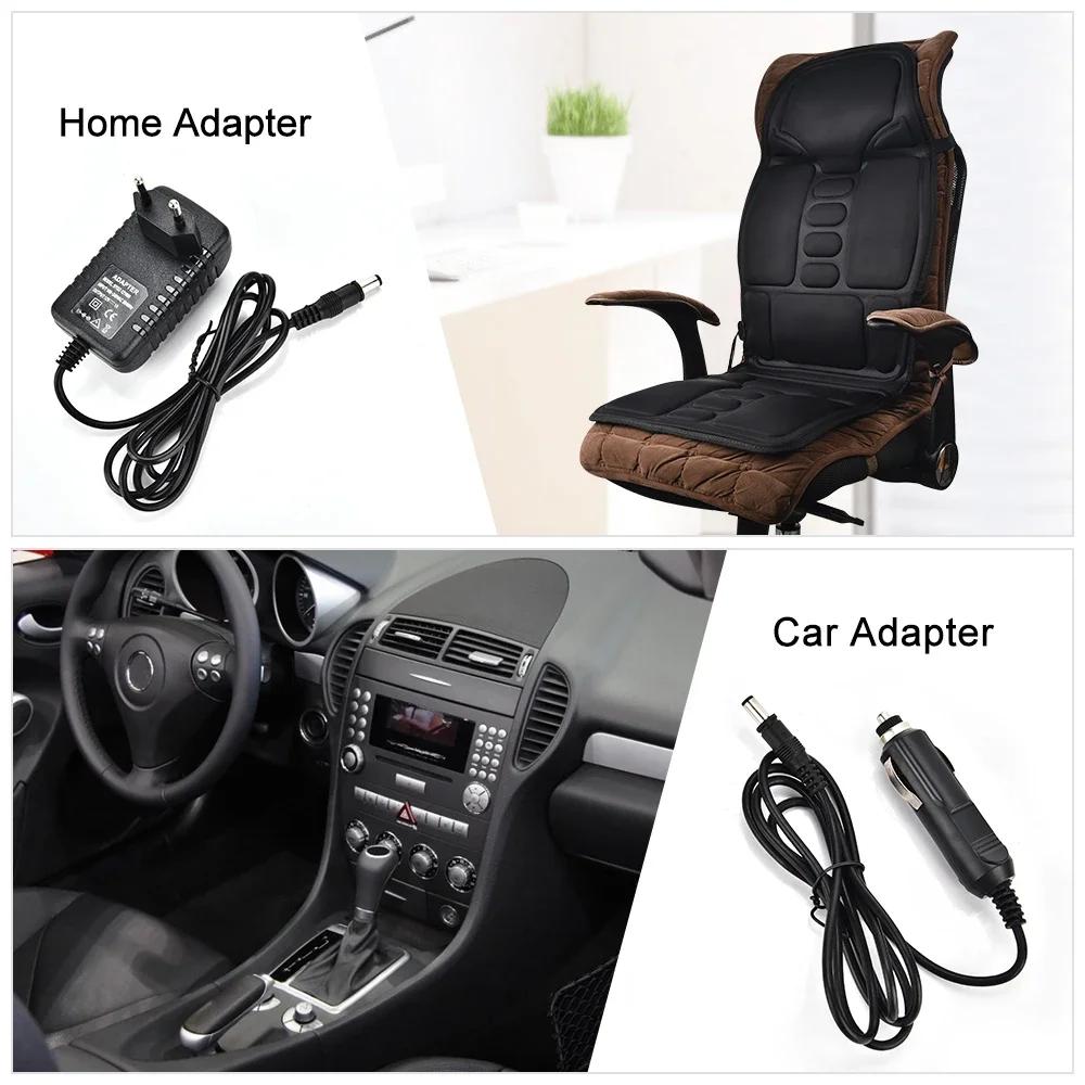 Hot Sale Neck Back Buttock Vibrating Massage Dual Use Car Seat Cushion Waist Full Body Home Electric Vibration Massage Cushion