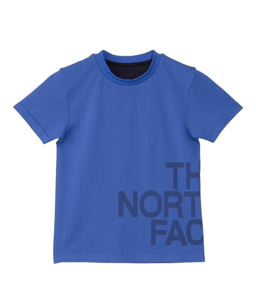 The North Face Engineered Big Logo Solar Size 130 S/S Crew, Blue,