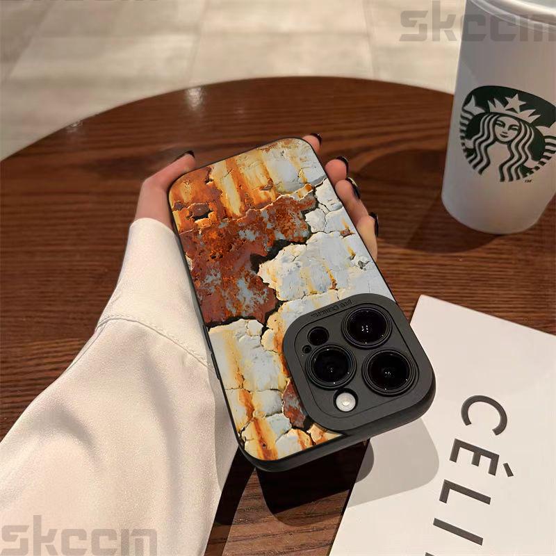 Retro Industrieller Rostiger Stil Silikon Handyhülle Für Samsung Galaxy S23 S24 S25 Ultra S22 S21 S20 Plus FE A15 A35 A54 A55 Hülle