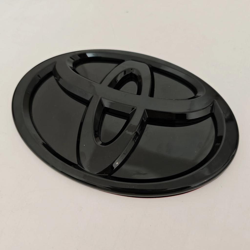 Modified Black Bottom Front Grille Badge Trunk Car Logo Suitable for Toyota RAV4 CAMRY COROLLA LANDCRUSER RAV4 VIOS SIENNA YARLS