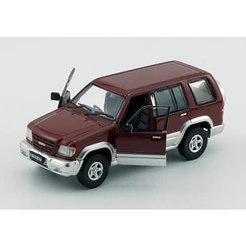 BM CREATIONS 1/64 Scale Isuzu Bighorn 1998-2002 Dark Red RHD Finished Product