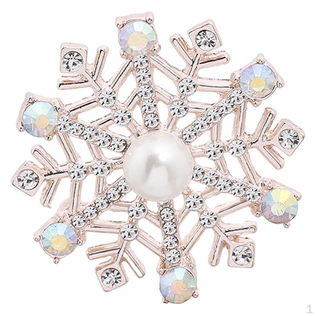 

Brooch Pin Jewelry Badges Party Decoration Accessories Snowflake 4.1x4.1cm