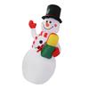 1.5m Inflatable Christmas Snowman Colorful Light Windproof Rope Automatic Blow Up Snowman for