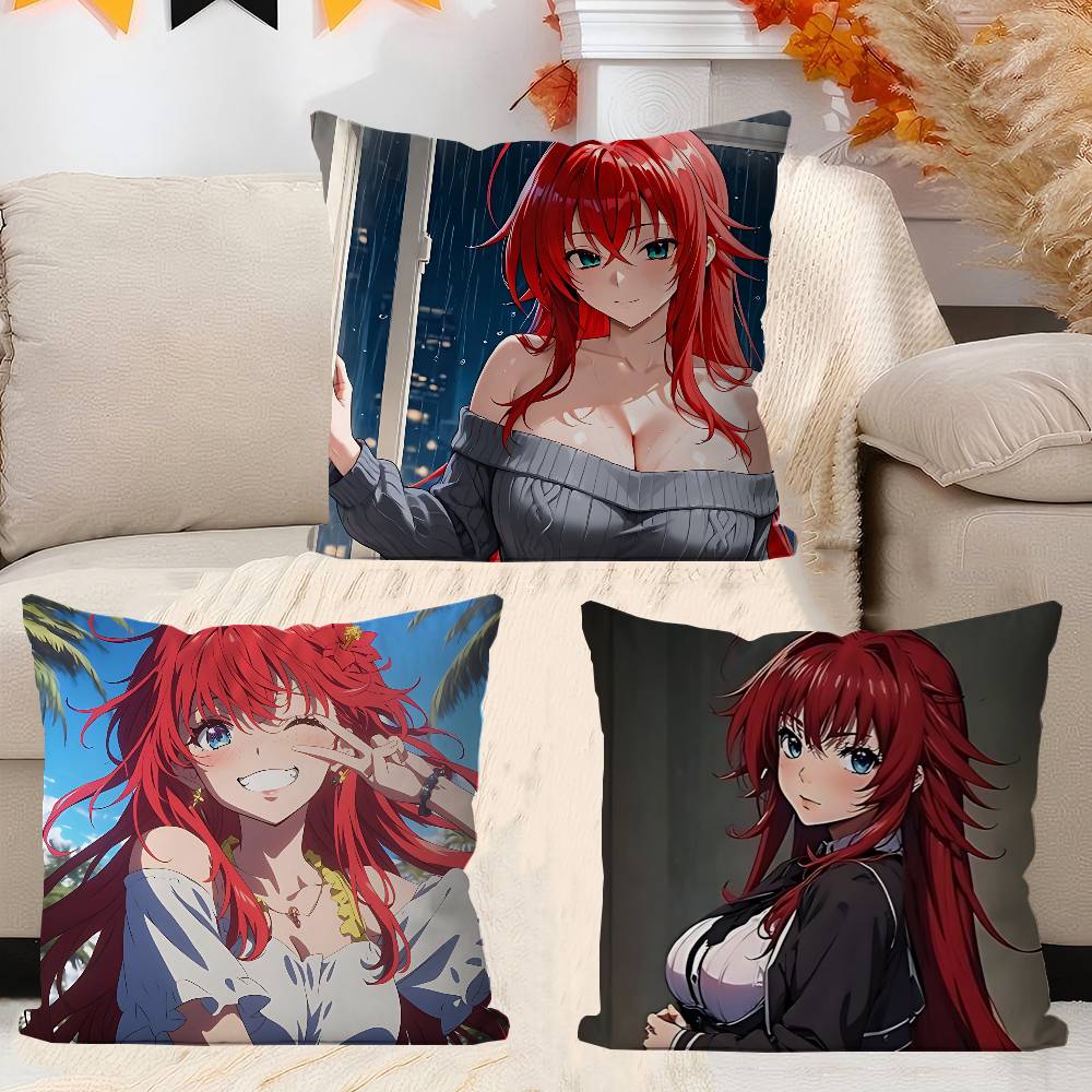 Anime Rias-Gremory Pillowcase Toon Gift Cushion Cover Bedroom Home Sofa Chair Seat Decor Pillow Case