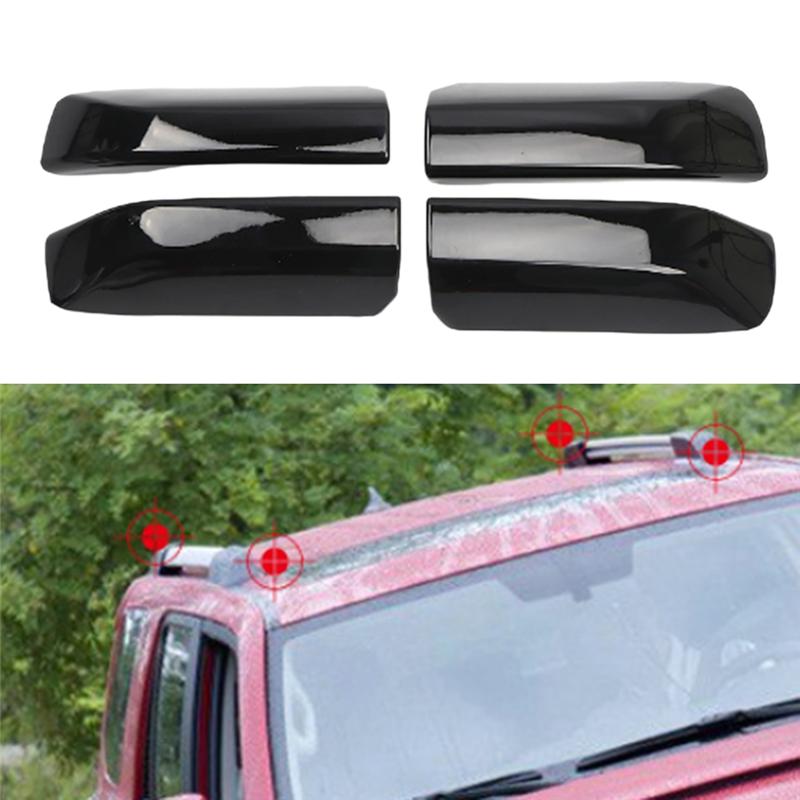 M63K-Luggage Lid Bar Car Roof Rack Rail Cover For Toyota 4Runner 2010- Part Rail End Shell Cap