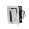 EBTOOLSRV Entrance Door Lock with Safety Aluminum Alloy for Travel and Transporters Latch, Built-in Deadbolt, Campers, Trailers, Trucks, RVs, (Chrome)