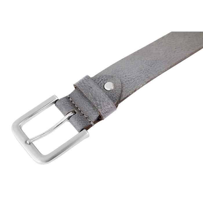 Ceinture - LEONARDO VERRELLI - LV0046 - Cuir véritable - Gris - 100 cm réglable