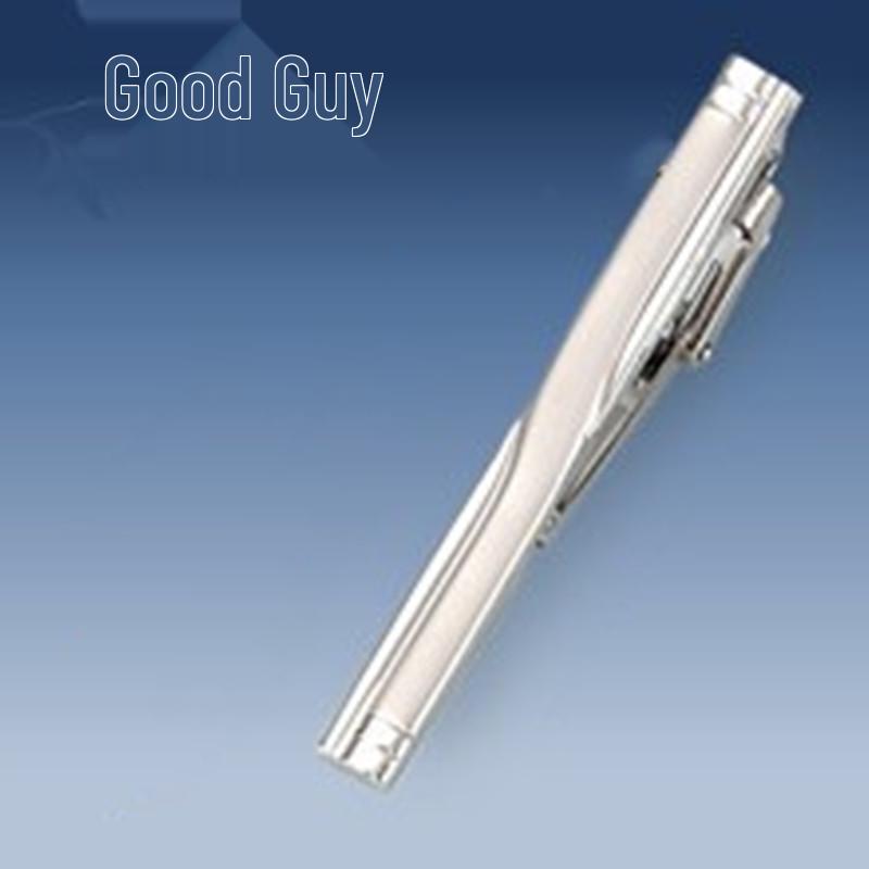 Men's Geometric Frosted Tie Clip - Stylish & Personalized Business Accessory