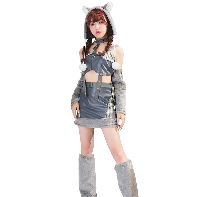 

[Clear Stone] Fluffy poupée cosplay halloween smoke wolf ladies gray