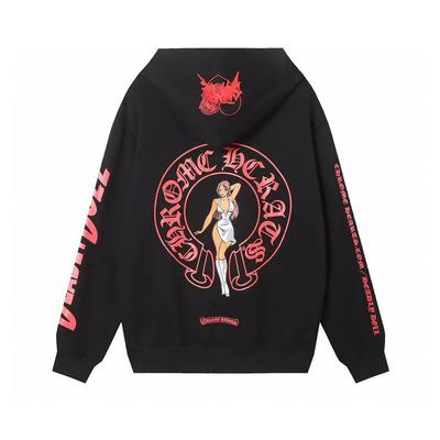 847 CHROME HEARTS 2026 Autumn and Winter New Plus Size Classic Style Logo Hooded Sweatshirt, Suitable for Couples To Wear