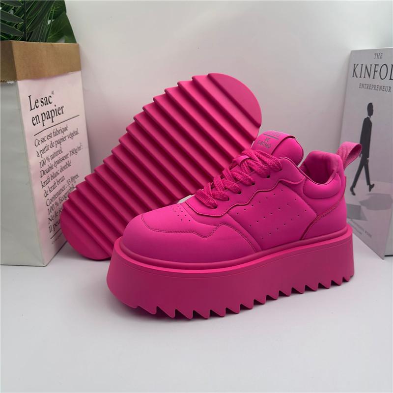 

Новые мужские флуоресцентно-зеленые универсальные туфли на высокой платформе на шнуровке в повседневном стиле, мужские слипоны, мокасины, спортивные кроссовки для ходьбы 43