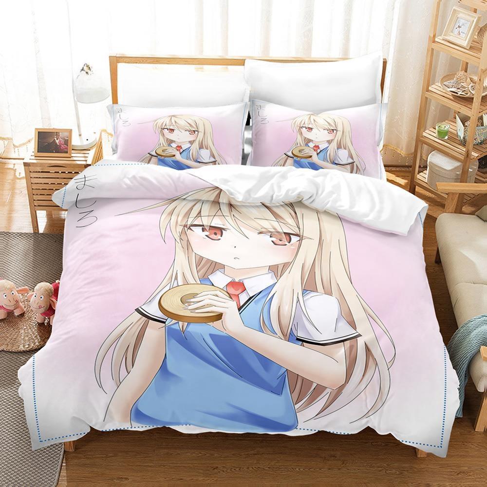 3D Kawaii Girls The Pet Girl Of Sakurasou Bedding Set Single Twin Full Queen King Size Bed Set Adult Kid Bedroom Duvetcover Sets