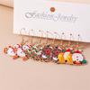 Cute Enamel Santa Claus Earrings Elk Snowman Drop Earrings for Women Girls Christmas Party Jewelry Gifts