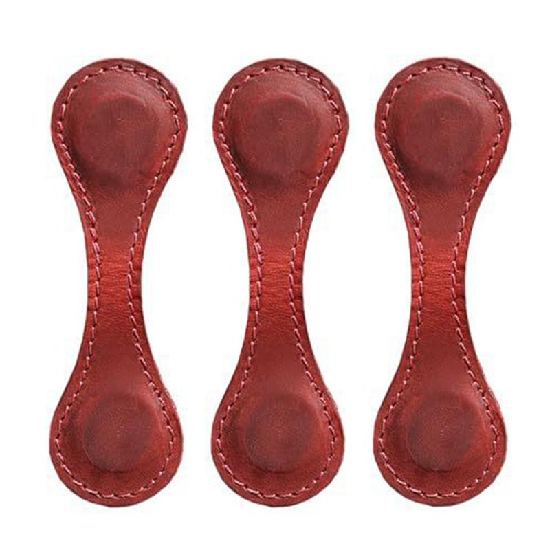 3Pc Notebook Book Markers Page Divider Magnetic Leather Bookmark Double-Sided Magnetic Buckle Magnet Clip Staionery Supplies