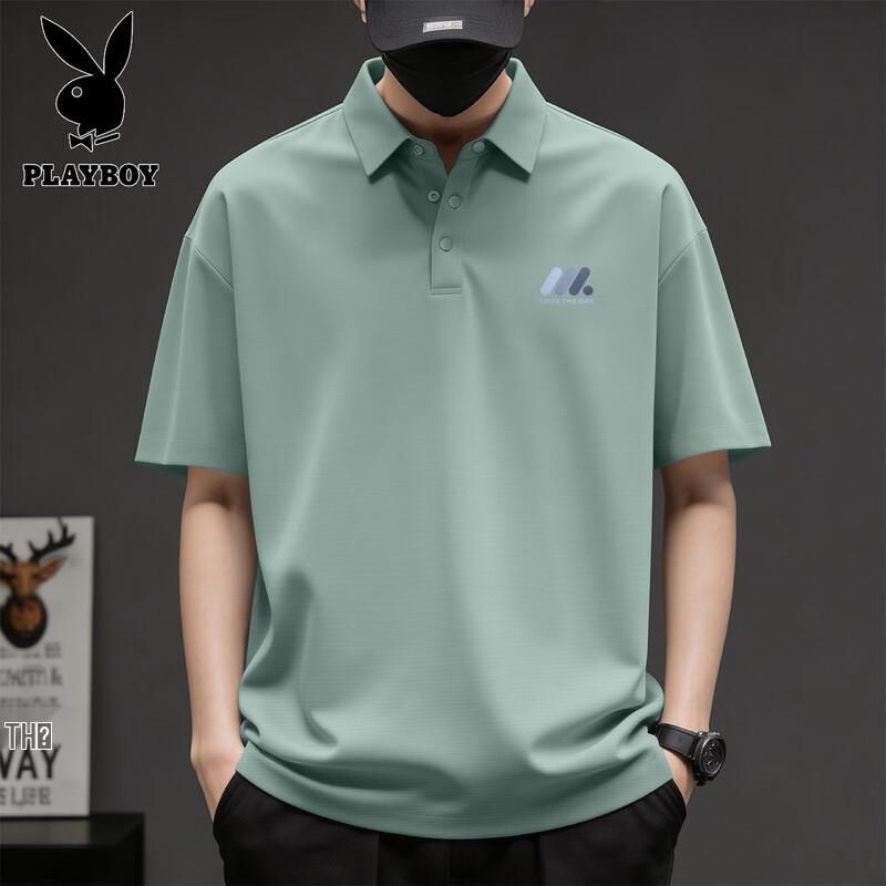 PLAYBOY Men s Ice Silk Polo Shirt 2XL