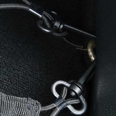 Tear Resistant Automotive Cargo Organizer Breathable Trunk Net With Antislip Hook Attachments Small Item Containment