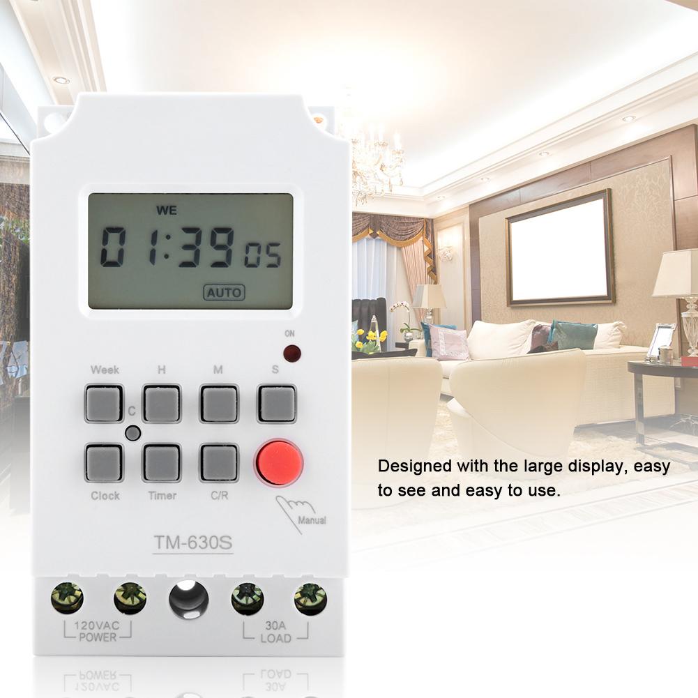 110V Digital Electric Durable Programmable Smart Control Switch Timer