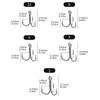 10 Pcs High Strength Fishing Treble Hook Baitholder Bass Fishing Hook for Freshwater Saltwater Fishing Tackle Parts