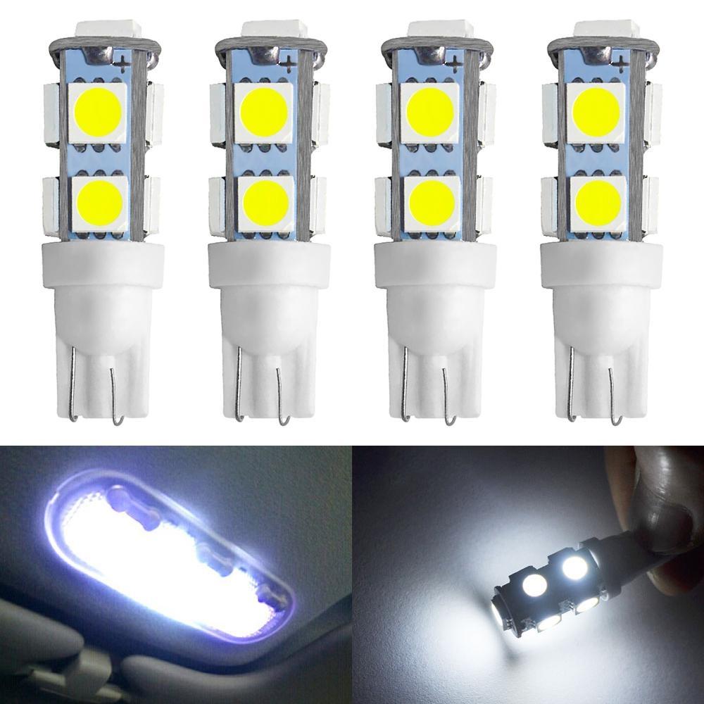 T10 W5W 5050 5SMD White Interior Lights LED Car Light Wedge Reading Lamp Bulbs Super Bright DC 12V