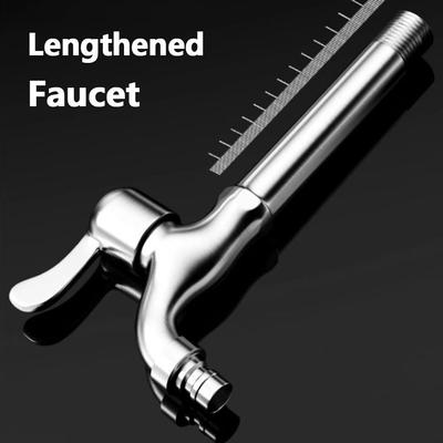 10/15/30εκ Επιτοίχια Βρύση 304 Ανοξείδωτος Χάλυβας Βρύση Πλυντηρίου Ρούχων Εξωτερικός Κήπος