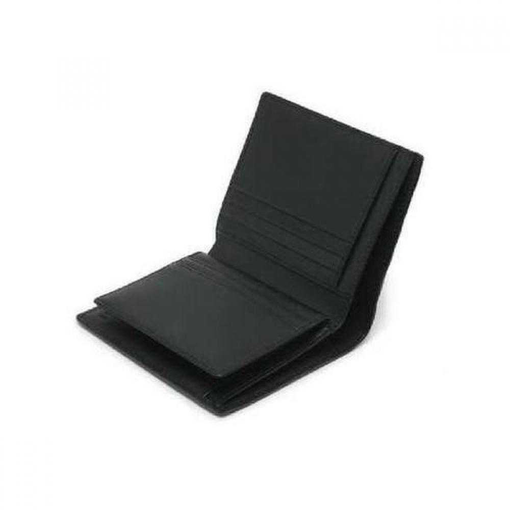 Daks Black Matte Leather Wallet Dd Logo Dbwa1f362bk