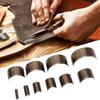 Leather V Shape Punch DIY Tool Tail Cut Puncher Round Belt Perforated Accessory Set