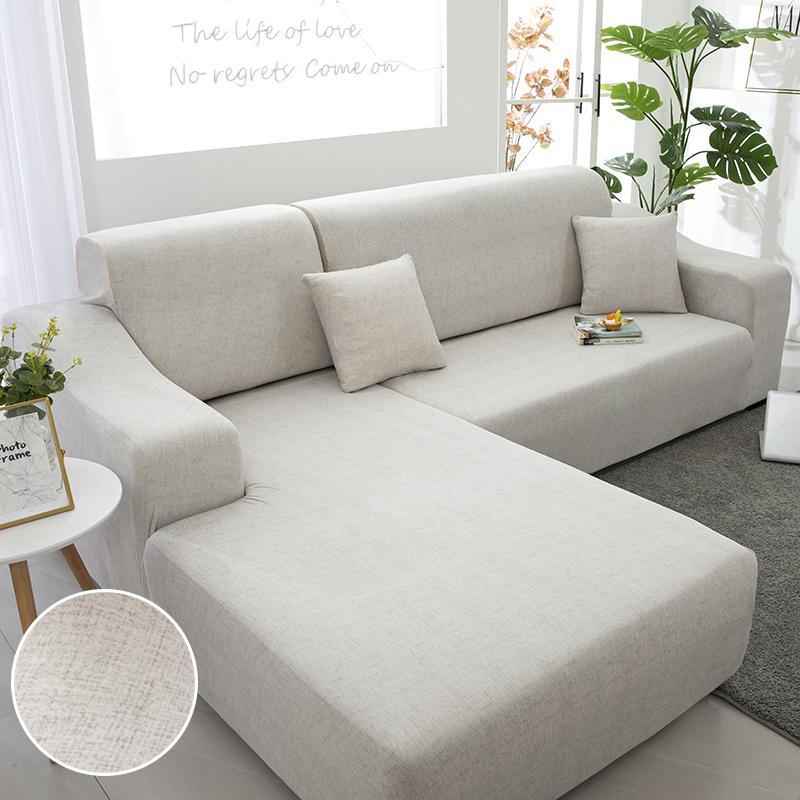Premium Texture Couch Covers for Sectional Sofa Washable Stretch Sofa Covers L Shape Sofa Slipcovers Anti Slip Furniture Protector 1pc
