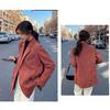 Vintage Loose Black Blazer for Women, Korean Style Casual Chic Jacket, Perfect for Spring and Autumn Streetwear