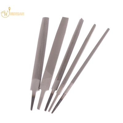 1/5Pcs 6 Inch Steel Files Set Flat/Round/Half Round/Triangle/Square For Metalworking Woodworking Steel Rasp File Flat