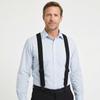 Robuste Arbeits Hosenträger 3,8 cm Breit Retro Y-Form Hosenträger Elegant mit 3 Klammern Elastische Hosen Hosenträger