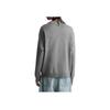 Zara Solid Color Round Neck Soft Textured Pullover Long Sleeve Knit Sweater Men Sweater Gray 5755303-802