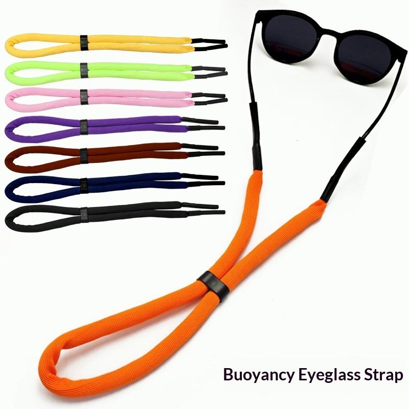 Floating Foam Glass Strap Anti-Lost Adjustable 1/5Pcs Eyeglass Lanyard Waterproof for Beach Pool Swimming Boating Water Sports
