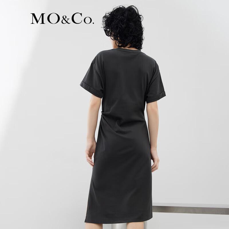 MO&Co. Asymmetric Heart Sequin Slimming Dress