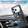 Magnetic Ring Holder Cards Solt Wallet Protective Leather Case for IPhone 17 Pro Max 16 Plus 15 14 13 12 11 Air 16E Phone Cover