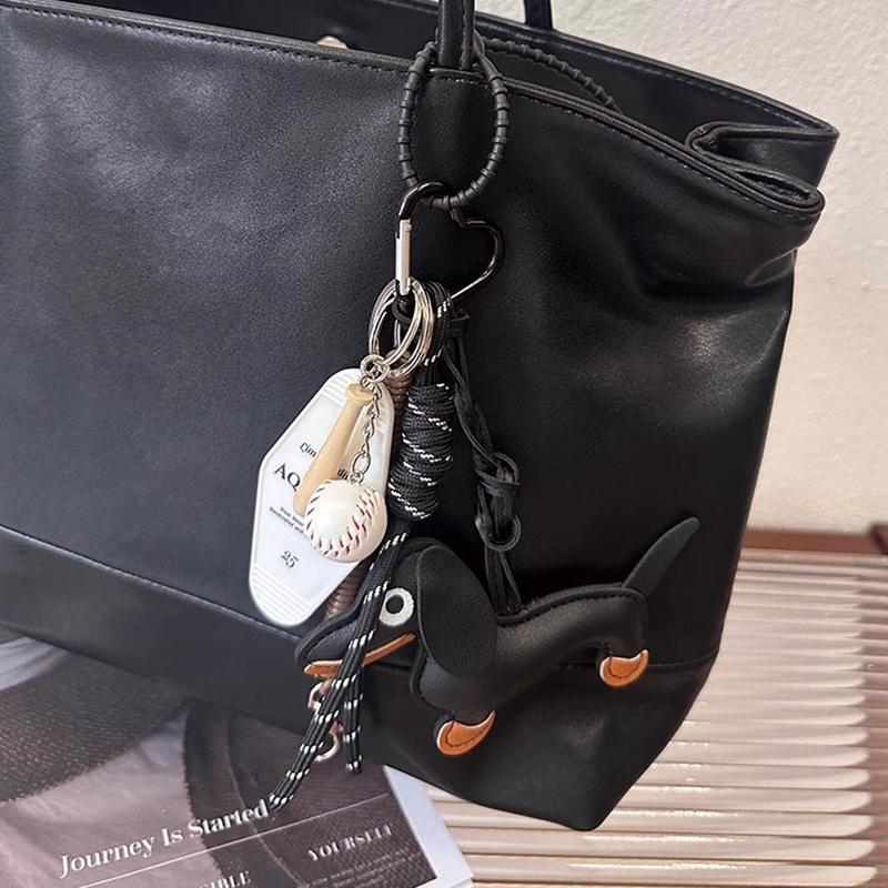 Yogodlns Dachshund Bag Pendant Handbag Purse Hanging Decoration Ornament Bag Accessories
