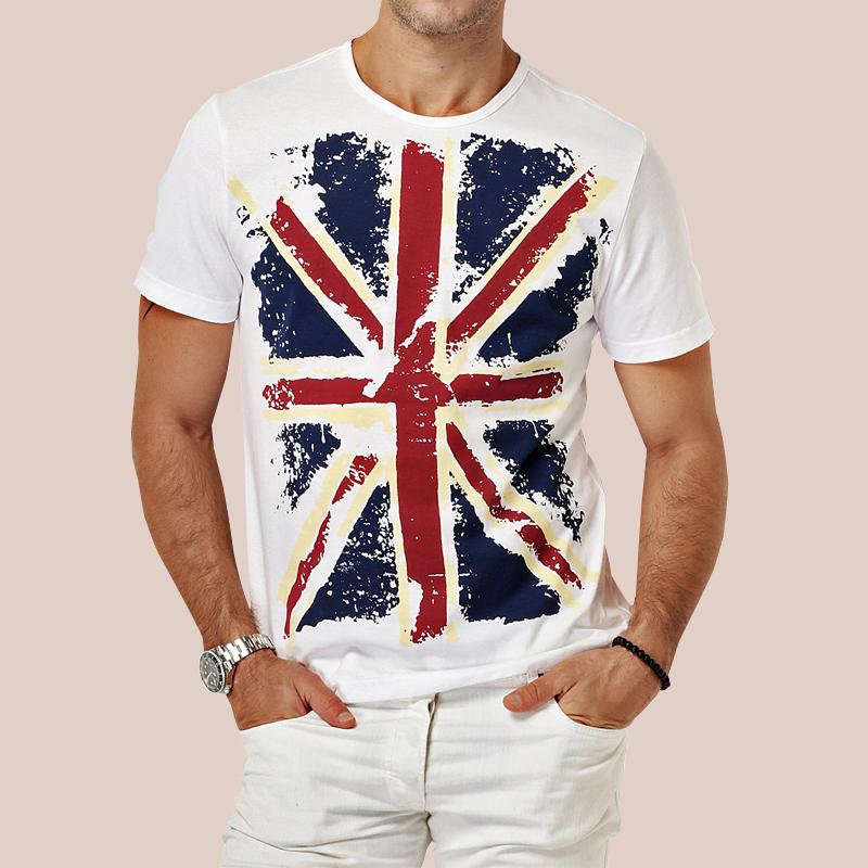 Buy Summer Men's Cotton T Shirts Male Slim Fit T Shirt Man White Casual