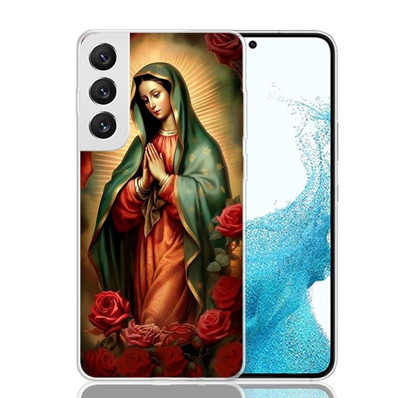 

Virgin De Guadalupe Virgen Mary Phone Case For Samsung Galaxy S26 Ultra S23 S24 S25 Edge S20 FE S21 S22 Plus Soft Print Shell Co Samsung S21