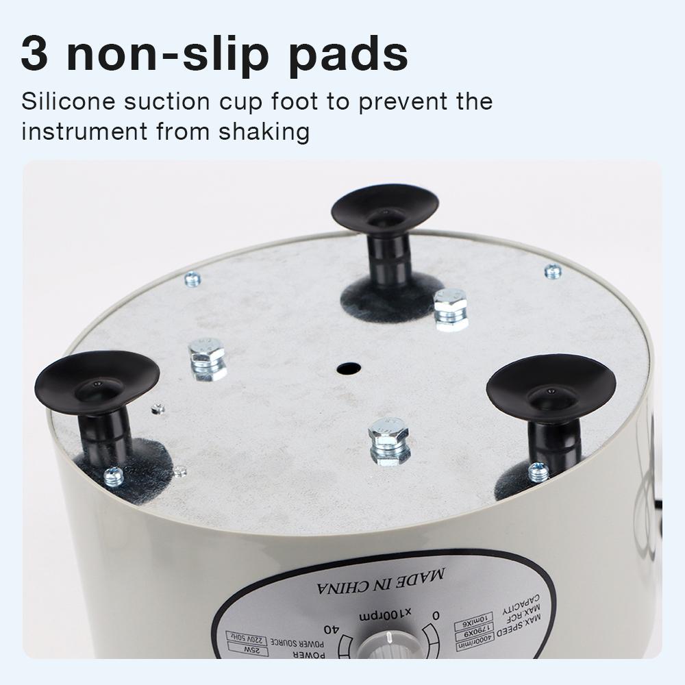 Desktop Lab Centrifuge Without/With Timing Prp Plasma Medical Adjustable Speed Centrifuge 10ml*6 Centrifuge Tube 220V EU Plug