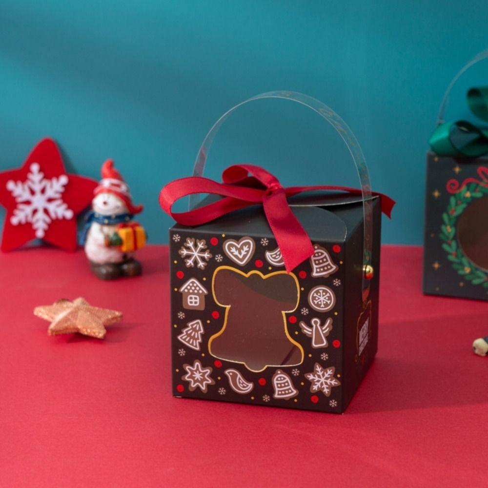 Cookie Candy For Chocolates Little Gift Packaging Candy Box Christmas Paper Bag Xmas Party Favors