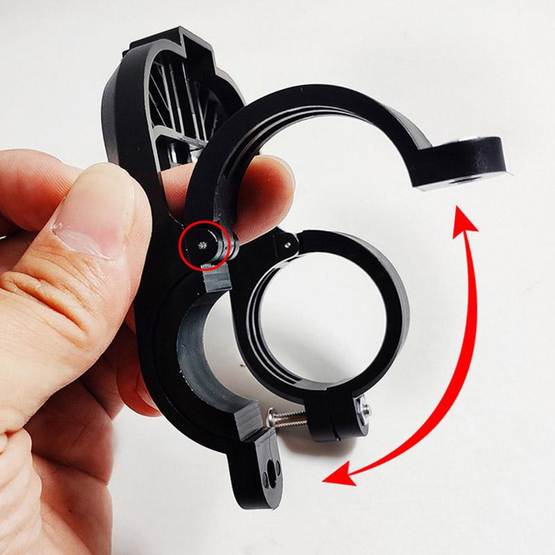 Bicycle Headlight Light Extension Bracket Stand Bike Lamp Holder Clip Headlamp