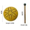 3-inch 6-tone Steel Tongue Drum Outdoor Rain Drum Instrument Mini Hand Drum with Drumstick Percussion Accessories Music