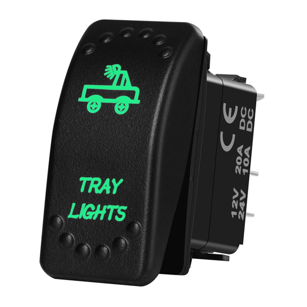 12V 20A Boat Car Rocker Switch ON OFF / ON OFF ON Toggle Switch Green Led Bar Anchor Flood Light for ARB CARLING NARVA 4x4 Truck Switches4