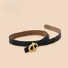 Slim Belt Women's Dress Belt Women's Retro Cowhide Hand Belt Belt Belt Belt