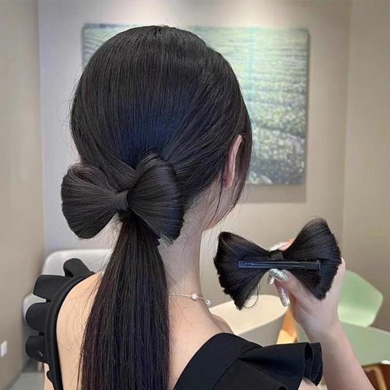 Hair Bows Wigs Hair Bows Hair Clip for Girl Hair Bun Bows Hairpin Korean Hair Barrettes Women 2000s Hair Decors Accessor