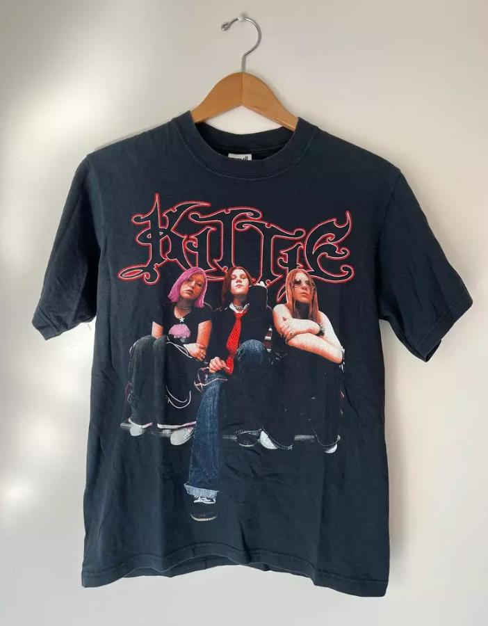 Винтажная футболка унисекс с коротким рукавом группы Kittie, размеры S-5XL XL