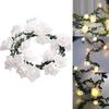 Elegant Warm White Led Rose Flower String Lights With Battery Box For Versatile Decorations