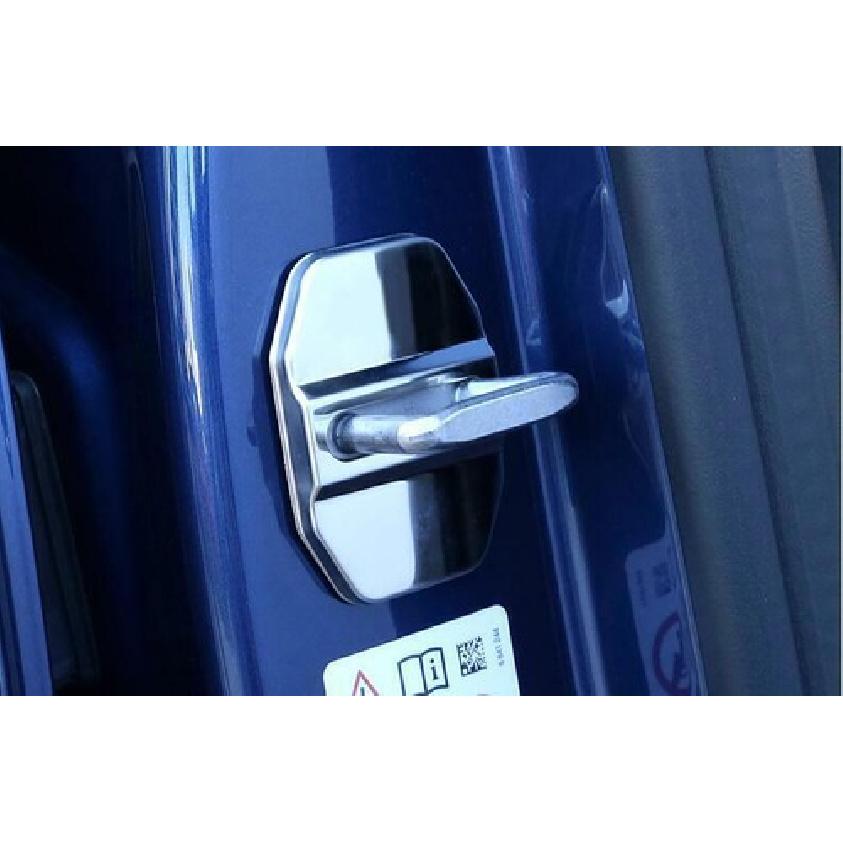 For BMW X3 G01 X4 G02 2018- Silver Steel Door Lock Buckle Protection Trim 4X