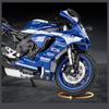 1/12 Yamaha YZF-R1M Alloy Racing Motorcycle Model Simulation Diecast Metal Cross-Country Motorcycle Model Sound and Light Kids Toy Gift